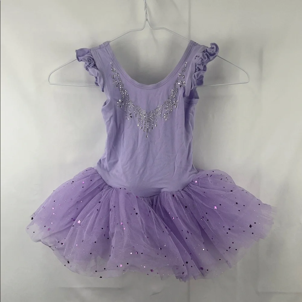 Girl’s Leotard Tutu - 2 Pack - Purple and Pink - Size Medium